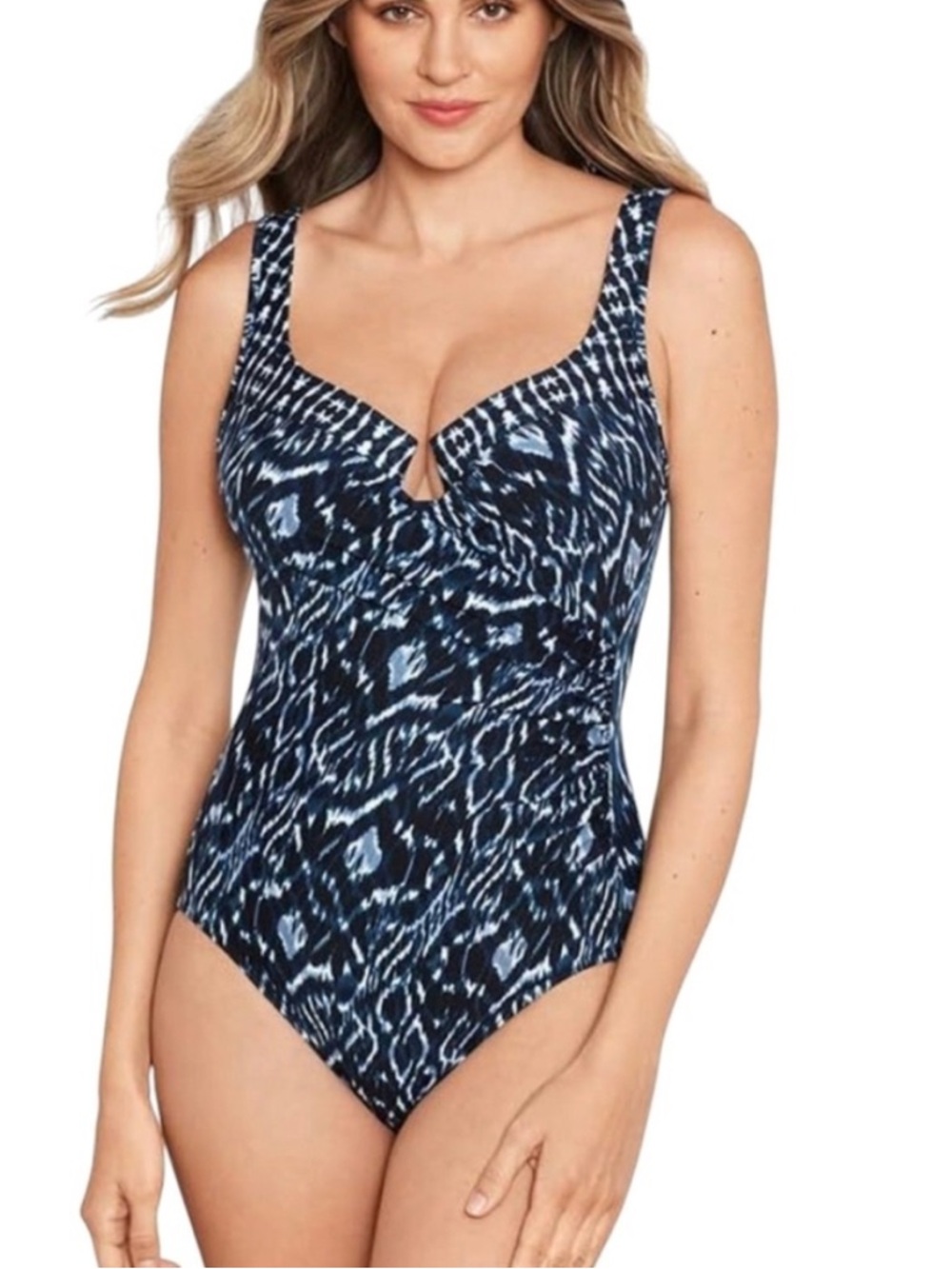 Miraclesuit Escape One Piece Palatium Colorblock Blue 12